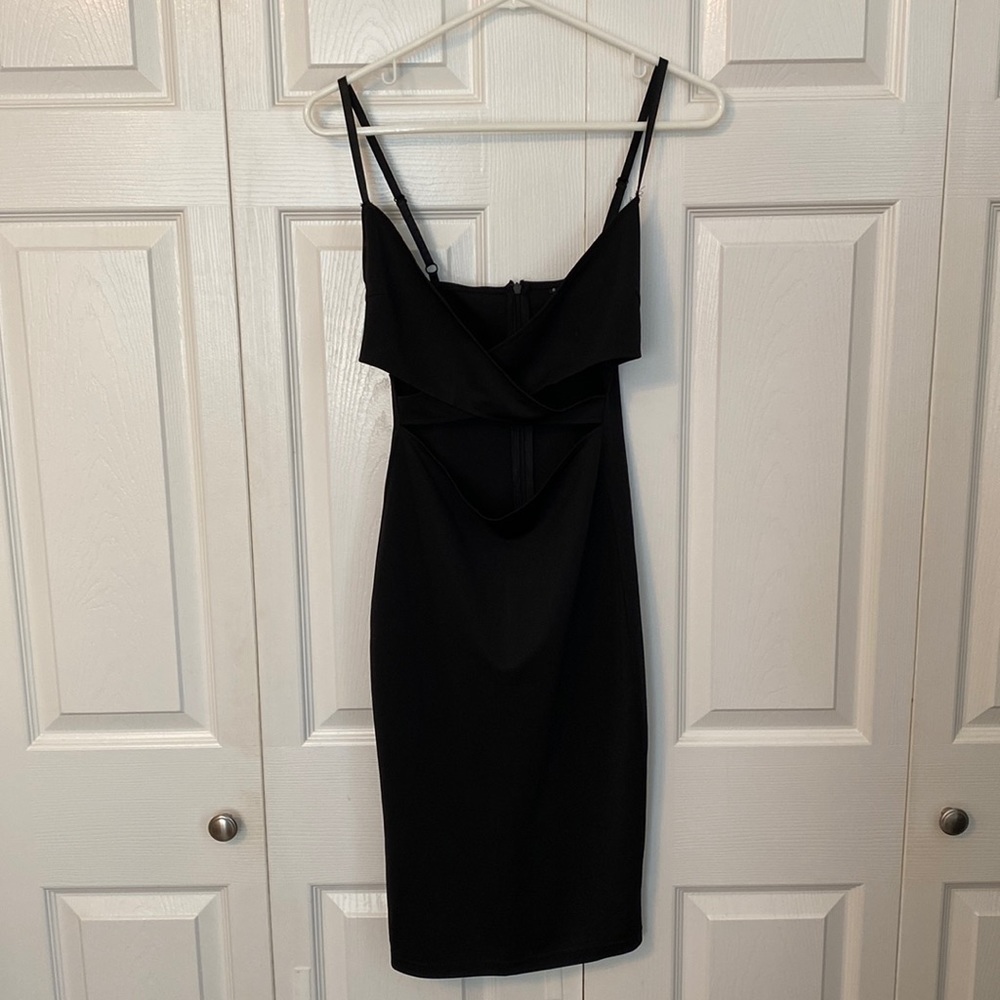Stunning Peekaboo black bodycon dress small
